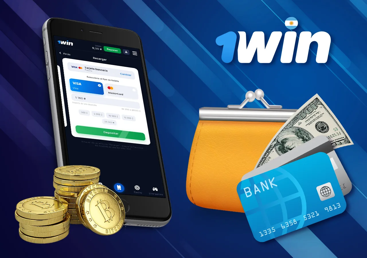 Depósito en la aplicación 1Win